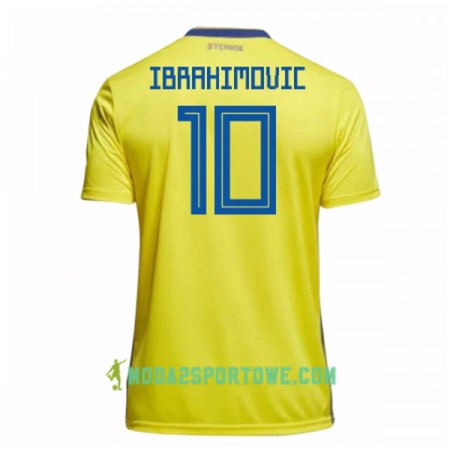 Koszulka Szwecja Ibrahimovic 10 Mistrzostwa Świata 2018 Domowe Stroje Piłkarskie